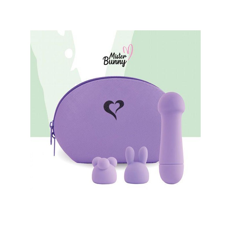 FeelzToys - Mister Bunny Massage Vibrator met 2 Dopjes Paars